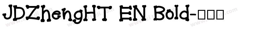 JDZhengHT EN Bold字体转换